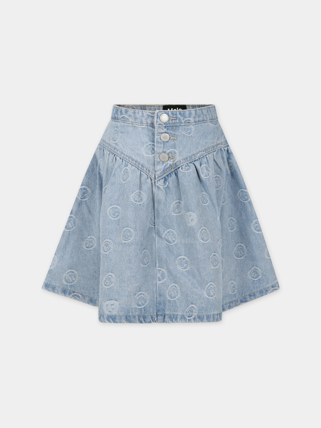 Gonna casual in denim Betsy per bambina con smile